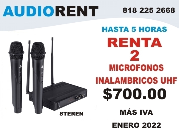 RENTA DE MICROFONOS INALAMBRICOS EN MONTERREY